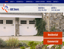 Tablet Screenshot of abcdoors.com